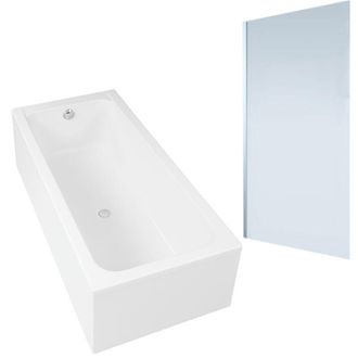 Duravit Ba&ntilde;era Derecha Duravit D-code 1700x750mm + Mampara De Ba&ntilde;era Izquierda Aurys Mist 1 Cromo