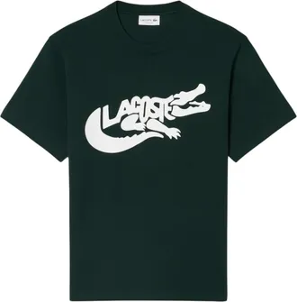 Lacoste Uomo, Top, Verde, S, new