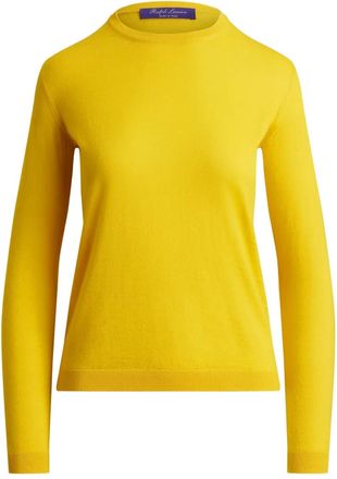 Ralph Lauren Collection Kasjmier trui met ronde hals - Geel