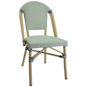 Wanderlust Deco Silla de rat&aacute;n sint&eacute;tico verde 46x57x88cm