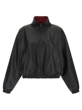 Balenciaga Womens Reversible Leather Jacket