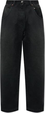 VETEMENTS Jeans met logo - Heren - Regular Fit Jeans - Zwart - W30 - Denim - Jeans