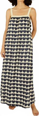 Traffic People Beach Street Heart Dress In Cream/ Black