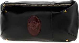Versace Mens Belt Bag Black Nappa Leather