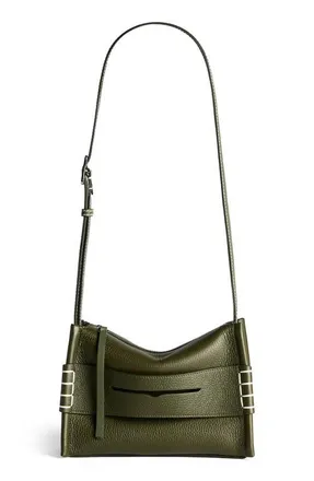 J.W.Anderson Small Loafer Leather Messenger Bag in Khaki at Nordstrom