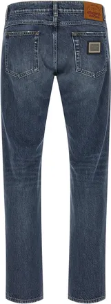 Dolce & Gabbana Stone-Washed Denim Jeans - Blue