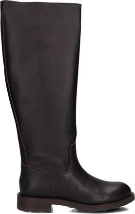 Shabbies Amsterdam Alyd Tuba Bruine Leren Laarzen - Dames - Hoge Laarzen - Bruin - 39 EU - Leer - Schoenen