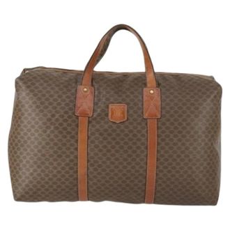 Celine Pre-owned Weekend Bags, unisex, Brown, Size: ONE SIZE Pre-owned Canvas Weekend Bag