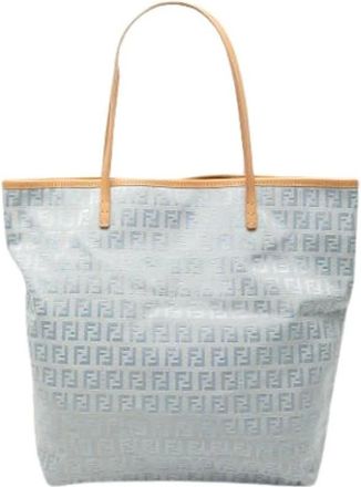 Fendi Pre-owned Tote Bags, female, Blue, Size: ONE SIZE Pre-owned Tote Bag