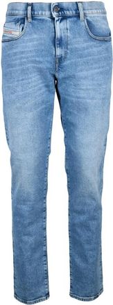 Diesel Light Blue 2019 D-Strukt Slim Fit Cotton Elastane Jeans