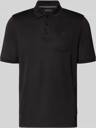 Bugatti Poloshirt mit Brusttasche in Black, Gr&ouml;&szlig;e XXL