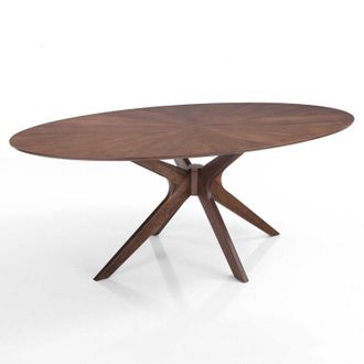 Oresteluchetta Tavolo effetto legno finitura noce cm. H.75 x P.110 x L.190