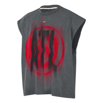 Nike Atlanta Hawks Standard Issue Sleeveless Top Iron Grey White IQ1666-068
