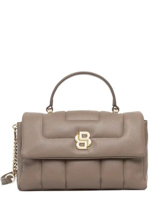BOSS Icon quilted logo-detail tote bag - Marrone