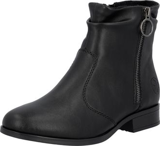 Rieker Stiefelette RIEKER, Damen, Gr. 36, schwarz, Lederimitat, unifarben, Schuhe Stiefelette, Boots, Blockabsatz, mit Innenreissverschluss