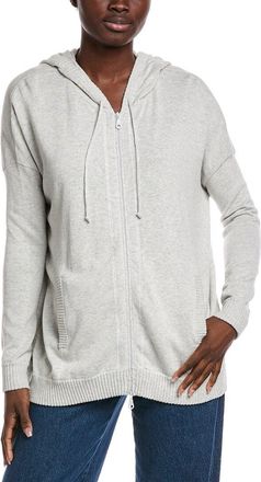 Minnie Rose Cashmere-Blend Oversized Zip Hoodie