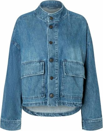 Gang Jacks - Dames - Jassen - Blauw - Maat: S Zijde
