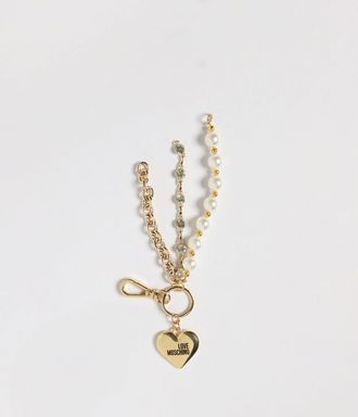 Love Moschino Key Chain LOVE MOSCHINO Woman color White