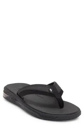 Quiksilver Dylan Flip Flop in Black at Nordstrom Rack, Size 13