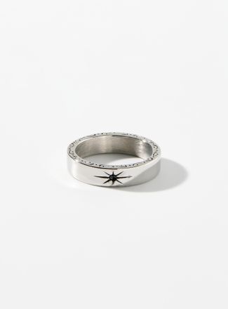 Le 31 Mens Etched star ring