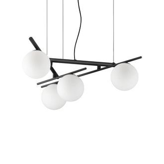 Netlighting Atlas Globe Pendant Ceiling Light Black 4x G9