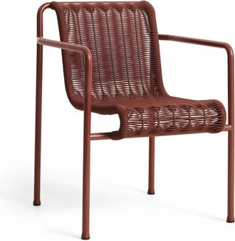 HAY Palissade Cord Dining Armchair, iron red