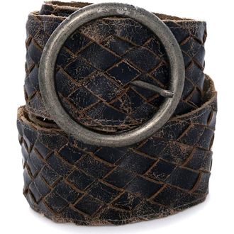 Bed Stü Dreamweaver Belt in Black Lux at Nordstrom, Size X-Large