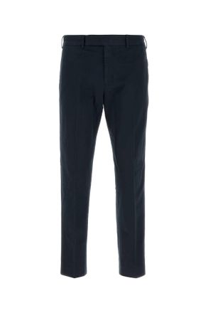 Pantaloni Torino Navy Blue Stretch Cotton Pant