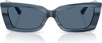 Jimmy Choo London Blue 5037BU Acetate Rectangular Sunglasses