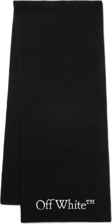 Off-white Black Wool scarf