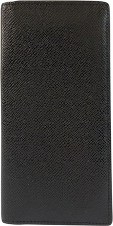 Louis Vuitton Black Taiga Leather Long Wallet (Authentic Pre-Loved)