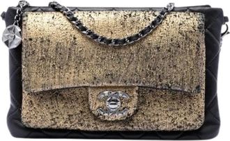 Chanel Pre-owned Vintage Schoudertas - Dames - Pre-owned - Geel - Maat: ONE Size Leer
