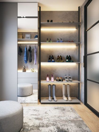 Come creare una cabina armadio in un mini appartamento?