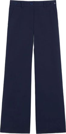 Max Mara Pantaloni a gamba ampia - Blu