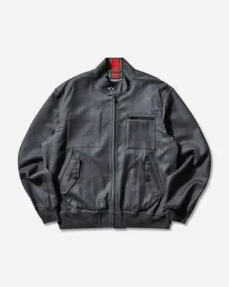 Undercover Men s Wool Bomber Jacket Charcoal