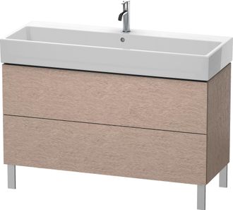 Duravit Duravit L-cube Mueble De Aseo Vertical 118,4 X 45,9 Cm, 2 Extra&iacute;bles, Para Vero Air 235012, Color: Roble Cachemir Chapa De Madera Aut&eacute;ntica - Lc677901