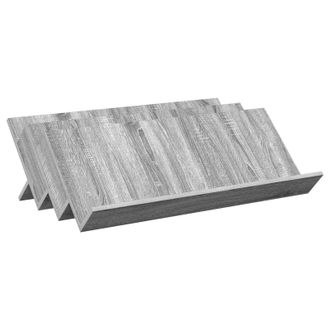 vidaXL Estante De Revistas Con Estante Gris Sonoma 90 X 53 X 28,5 Cm Vidaxl