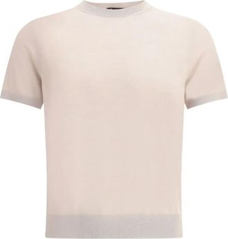 Loro Piana T-shirt con scollo a coste - Bianco