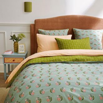 La Redoute Interieurs Dekbedovertrek in gewassen katoen, bloemenprint, INA
