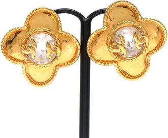 Chanel gold Plating Stud Earrings (Pre-Owned)