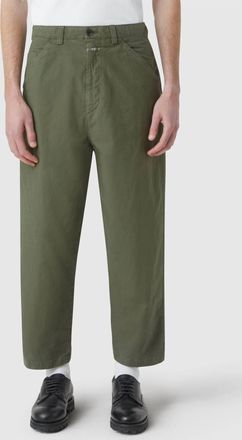 Closed Dover Relaxed Tapered Pants In Chard Green