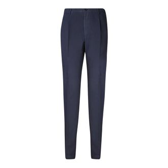 Incotex Slim-fit Trousers, male, Blue, Size: 4XL Blue Classic Trousers Elevate Style