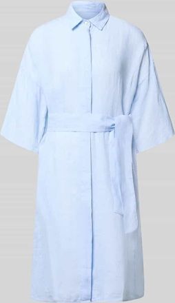 0039 Italy 0039 Italy Leinenkleid aus reinen Leinen Modell Derby in Hellblau, Gr&ouml;&szlig;e XXL