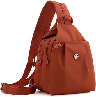 Generic 2025 Premium 3 in 1 Anti-Theft Travel Tote Bag for Women, Large Capacity/Oxford/Convertible Shoulder Travel Bag Backpack (Orange)