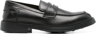 Doucal's Mocassini in pelle con dettaglio penny - Nero