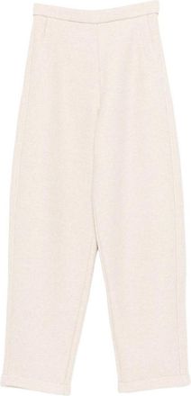 Max Mara DENTE Cotton fleece trousers
