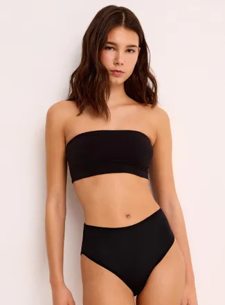 Miiyu Womens Peachskin feel smooth bandeau bra