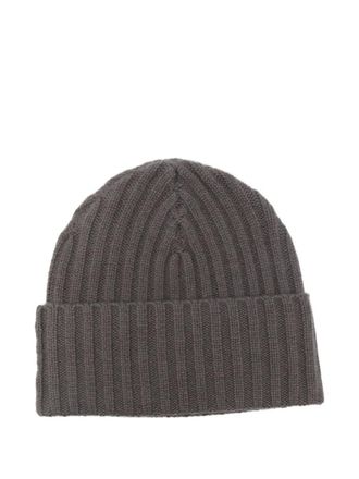 Liska ribbed cashmere beanie hat - women - Cashmere - One Size - Brown