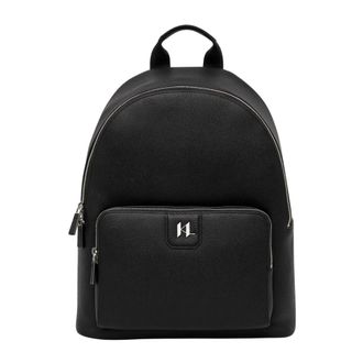 Karl Lagerfeld Tassen, Heren, Zwart, ONE Size, Leer, K/Monogram Leren Rugzak