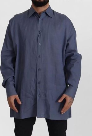 Dolce & Gabbana linen slim-fit shirt